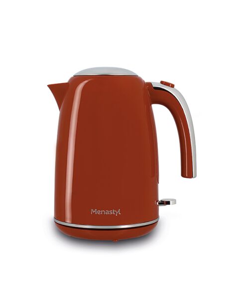 Bouilloire rétro Brique inox/terracotta - 1,7 L