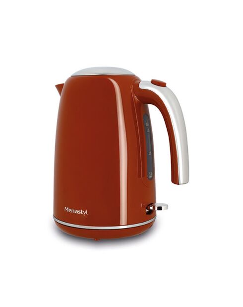 Bouilloire rétro Brique inox/terracotta - 1,7 L