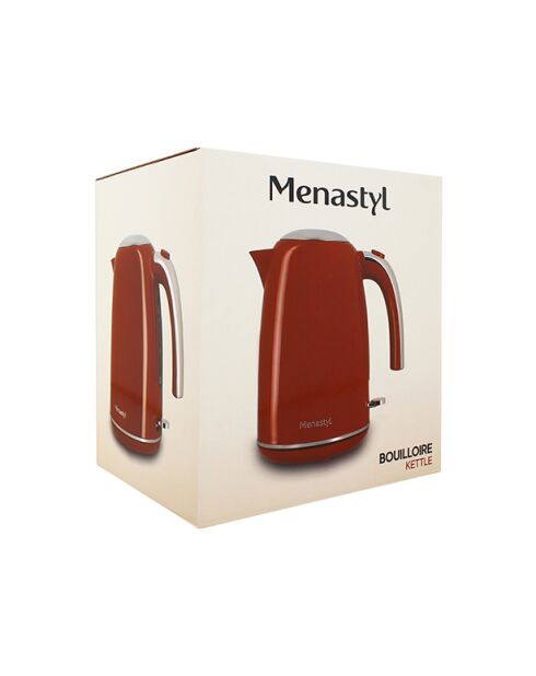 Bouilloire rétro Brique inox/terracotta - 1,7 L