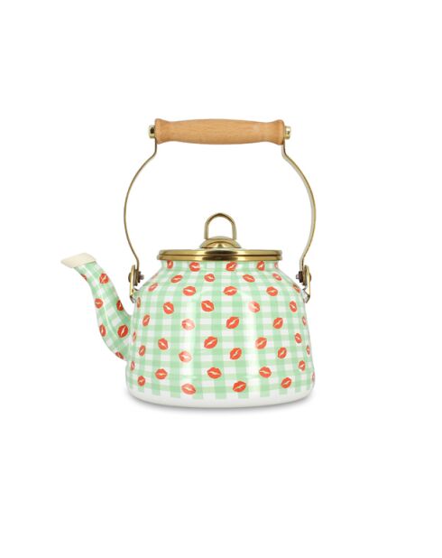 Bouilloire Vichy Bisous verte - 2,5 L