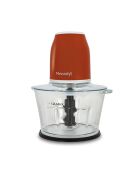 Hachoir rétro Brique terracotta/transparent - 1,2 L