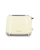 Grille - pain rétro Crème beige/inox - 28,5x18,5x19,5 cm