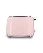 Grille - pain rétro Rose inox/rose - 28,5x18,5x19,5 cm