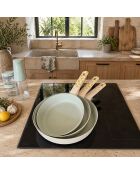 Service Poêle Citron beige/vert - 3 pièces