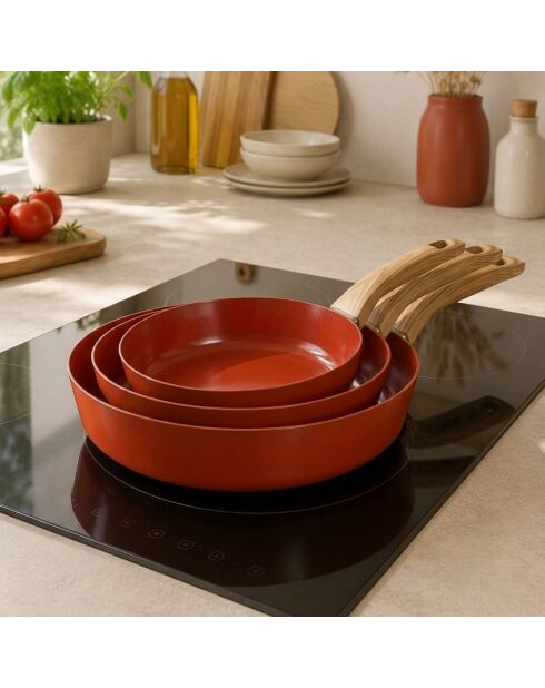 Poêle Brique terracotta - 47x28,3x5,5 cm