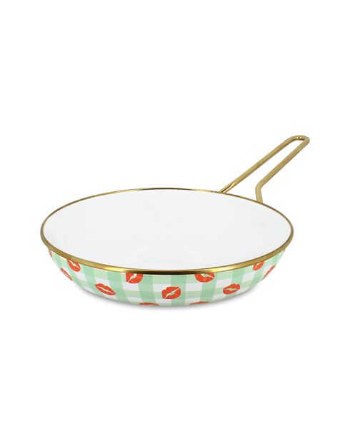 Vichy Bisous groene koekenpan - 44x25,3x5 cm