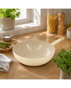 Wok Daisy beige - 47,5x28,5x8 cm