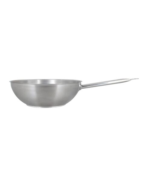Professionele wok van roestvrij staal - 57x32x10 cm