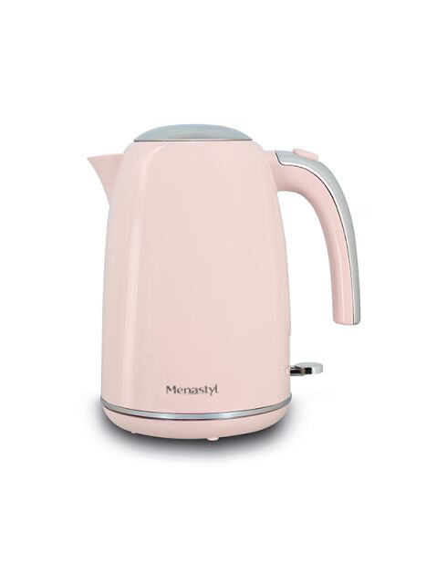 Bouilloire rétro Rose inox/rose - 1,7 L