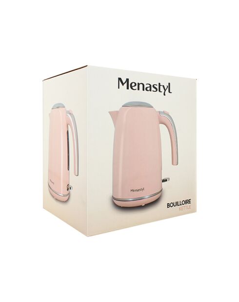 Bouilloire rétro Rose inox/rose - 1,7 L