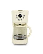 Cafetière rétro Crème beige/transparent - 1,5 L