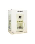 Cafetière rétro Crème beige/transparent - 1,5 L
