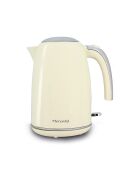 Hervidor retro beige crema/acero inoxidable - 1,7 L