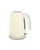 Hervidor retro beige crema/acero inoxidable - 1,7 L