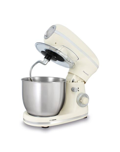 Robot pâtissier rétro Crème beige/inox - 5 L