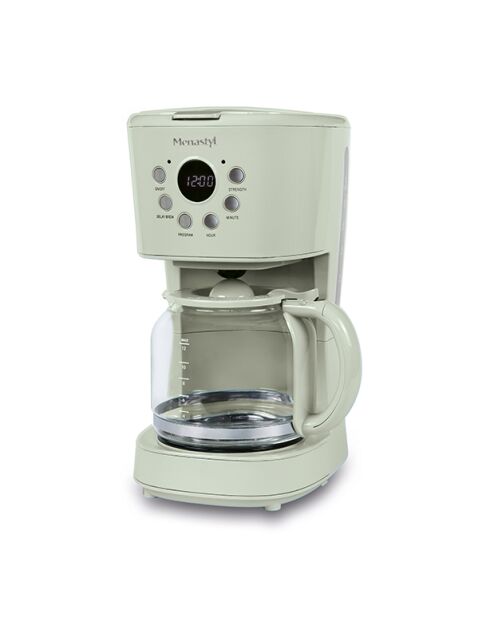 Cafetière rétro Céladon transparent/vert - 1,5 L