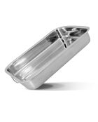 Harry Inox grijs rechthoekig dienblad - 40x28x6 cm