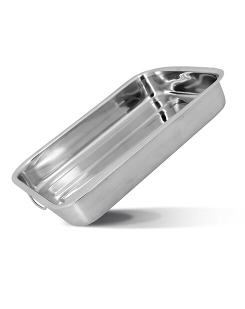 Harry Inox grijs rechthoekig dienblad - 40x28x6 cm