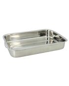 Harry Inox grijs rechthoekig dienblad - 40x28x6 cm