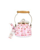 Bouilloire Vichy Cerise rose - 2,5 L