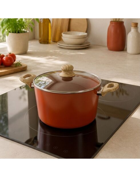 Faitout Brique terracotta - 38,5x24x15 cm