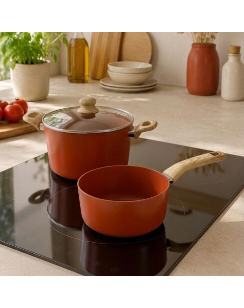 Faitout Brique terracotta - 38,5x24x15 cm