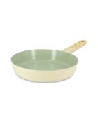 Beige/groene koekenpan met citroen - 43,5x24,5x4,5 cm