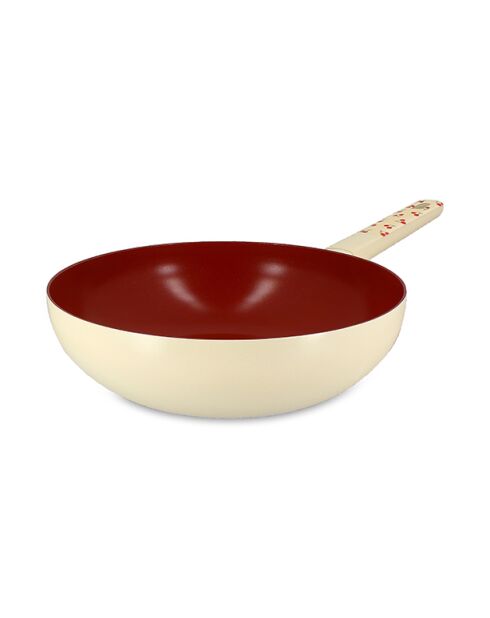 Wok Cherry beige/rood - 47,5x28,5x8 cm