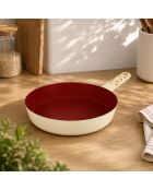 Poêle Cerise beige/rouge - 43,5x24,5x5 cm