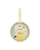 Beige/groene koekenpan met citroen - 47x28x5 cm