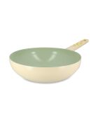Wok citroen beige/groen - 47,5x28,5x8 cm