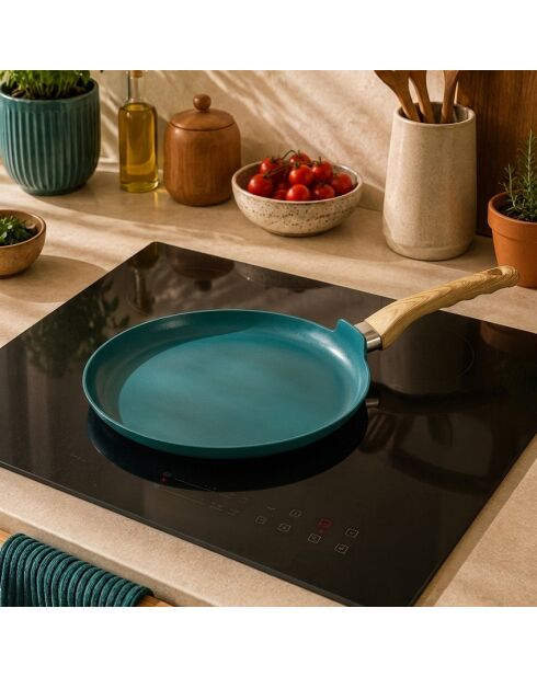 Crêpemaker met blauwe eend - 46x26x2,5 cm