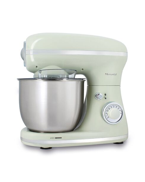 Robot pâtissier rétro Céladon inox/vert - 5 L