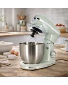 Robot pâtissier rétro Céladon inox/vert - 5 L