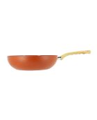 Wok van terracotta stenen - 47,5x28x8 cm