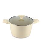 Pentola Marguerite beige - 38x25x20,5 cm