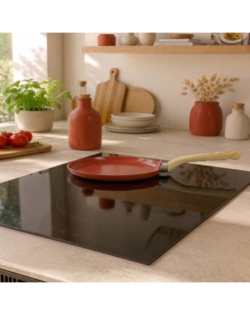 Crepiera con mattoncini in terracotta - 46x26x2,5 cm