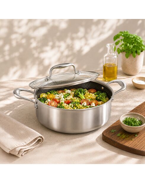 Faitout Trinox Revêtement inox - 30,5x22x11,5 cm