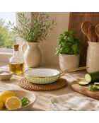 Padella Vichy Lime - 37x21x4,5 cm