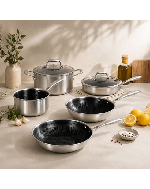 Sauteuse Trinox Revêtement inox - 47x26x8,5 cm