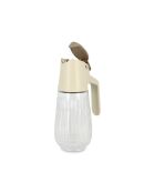 Beige/transparante crèmekleurige oliefles - 58 cl