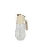 Beige/transparante crèmekleurige oliefles - 58 cl