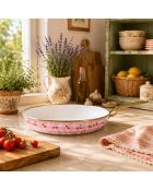 Padella Vichy rosa ciliegia - 44x25,3x5 cm