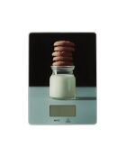 Elektrische Kekswaage weiß, braun/schwarz - 1,5 cm
