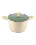 Faitout Citron beige/vert - 38x25x20,5 cm