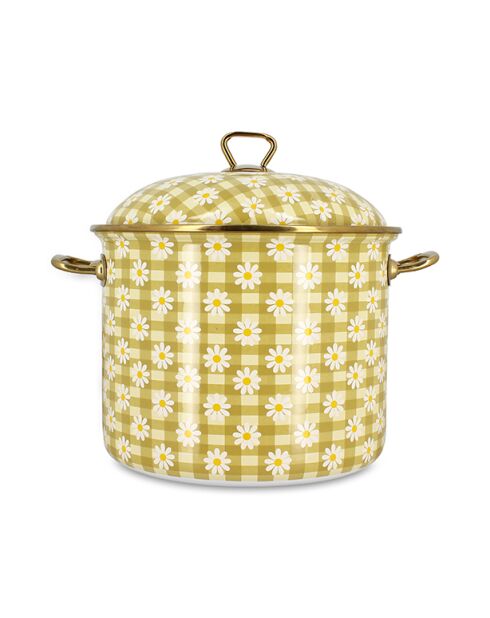 Maceta Daisy blanca/amarilla - 24 cm