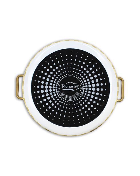 Maceta Daisy blanca/amarilla - 24 cm