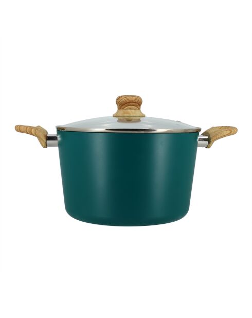 Pentola blu con anatra - 38,5x24x15 cm