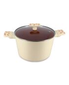 Faitout Cerise beige/rouge - 37x25x20,5 cm