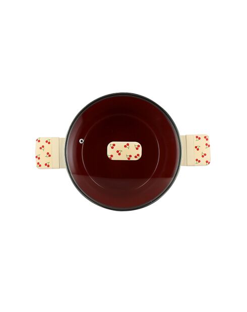 Faitout Cerise beige/rouge - 37x25x20,5 cm